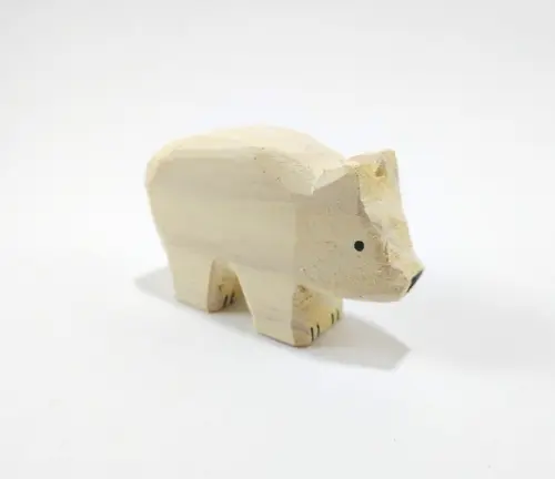 Urso Polar Filhote de Madeira 2