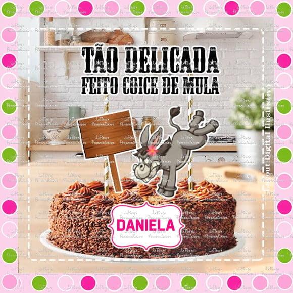 Topo de Bolo Coice de Mula