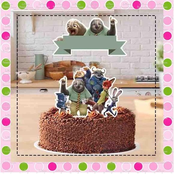 Topo De Bolo Zootopia