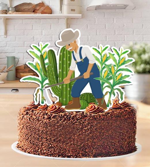 Topo de Bolo Agricultor