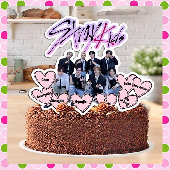 Topo de Bolo Stray Kids