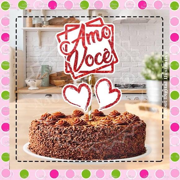 Topo de Bolo Frases amor