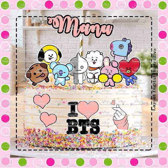 Topo de Bolo Bts/ Bt21