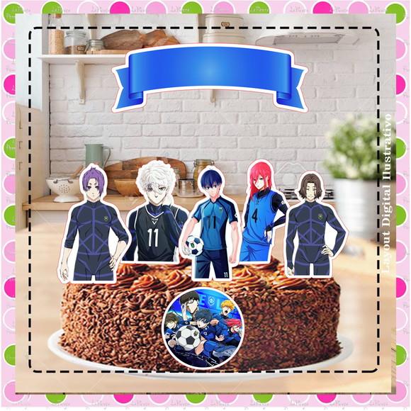Topo de Bolo Blue Lock