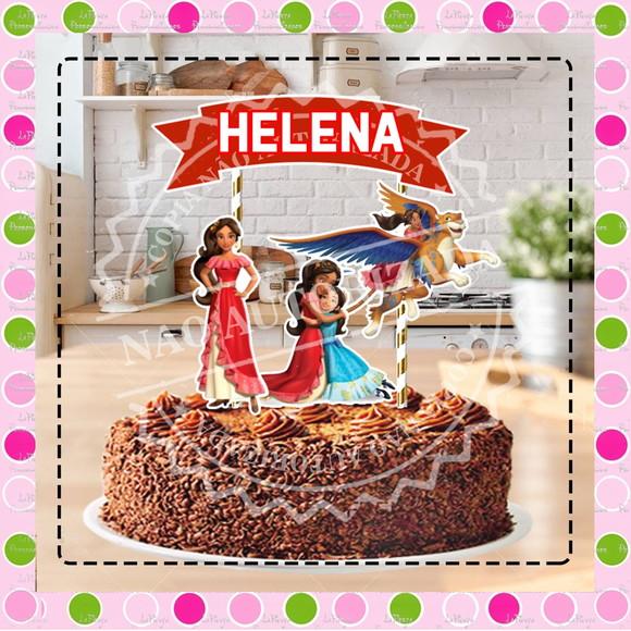 Topo de Bolo Helena de Avalor