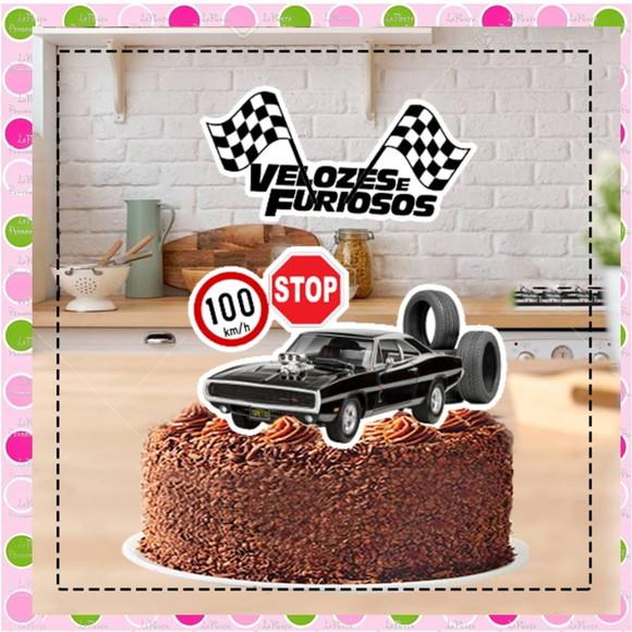 Topo de Bolo Velozes e Furiosos