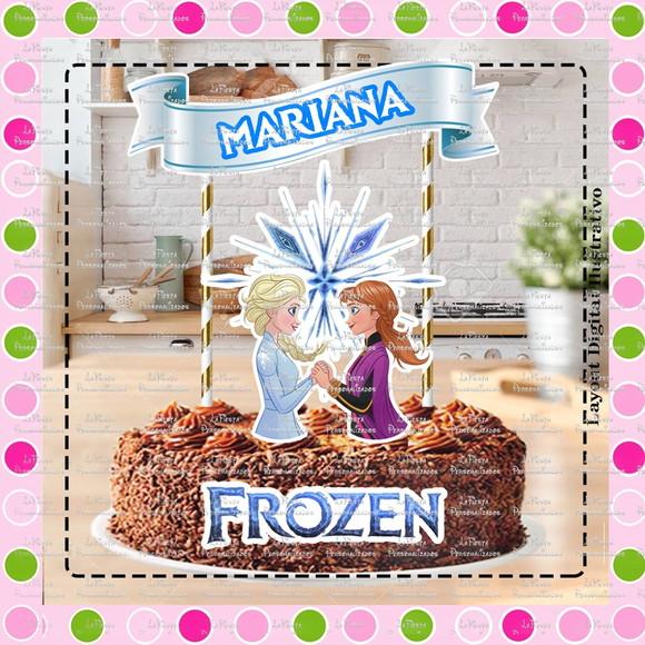 Topo de Bolo Frozen
