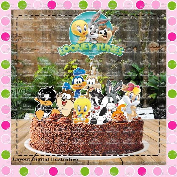 Topo de Bolo Baby Looney Tunes