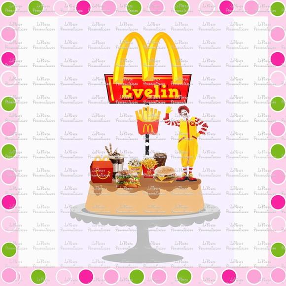Topo de Bolo McDonalds