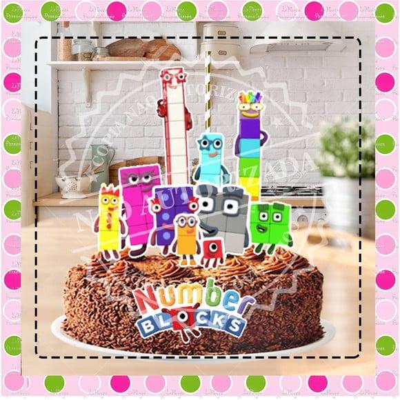 Topo de Bolo Numberblocks