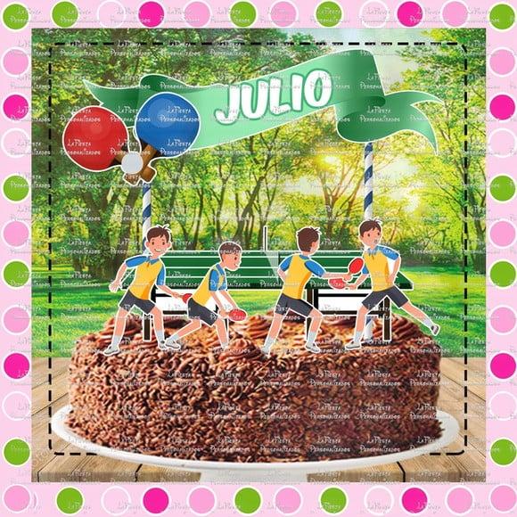 Topo de Bolo Tênis de Mesa