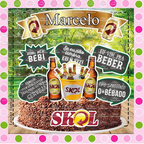 Topo de Bolo Skol