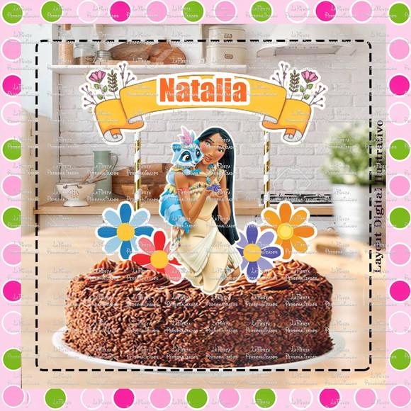 Topo de Bolo Pocahontas