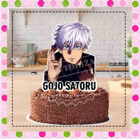 Topo de Bolo Satoru Gojo