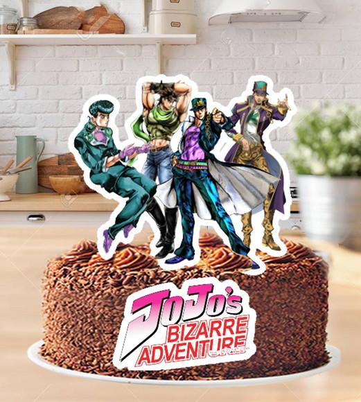 Topo de Bolo Jojo Bizarre