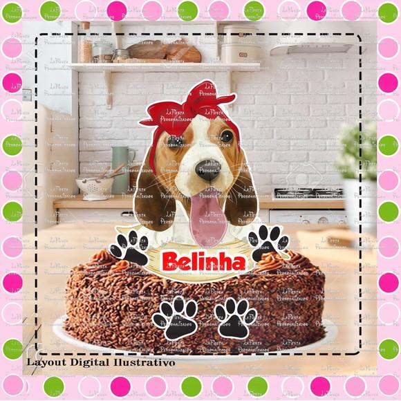 Topo de Bolo Cachorro