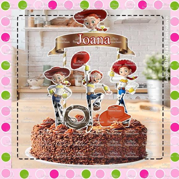 Topo de Bolo Jessie Toy Story