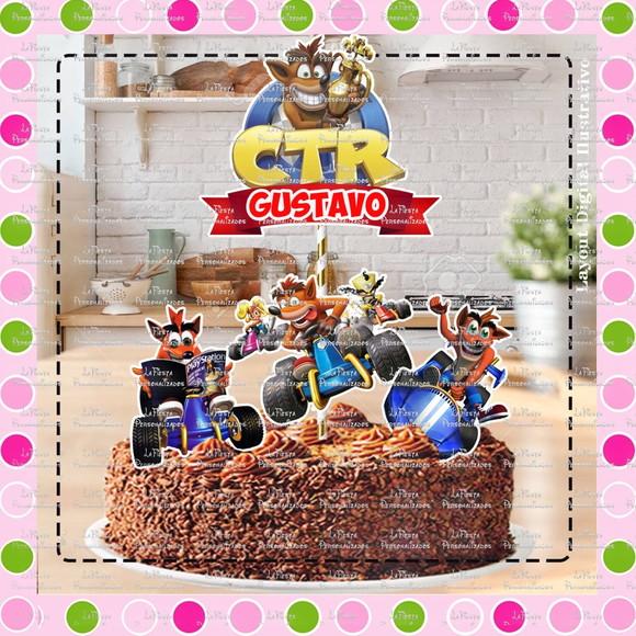 Topo de Bolo Crash Bandicoot