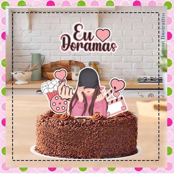 Topo de Bolo Dorama