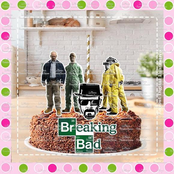 Topo de Bolo Breaking Bad