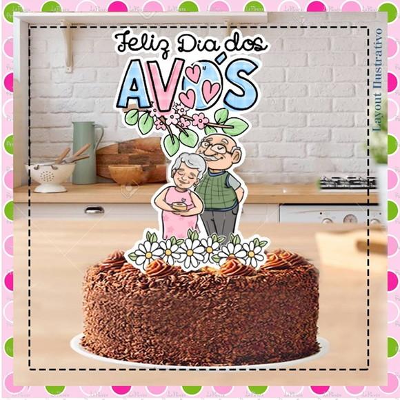 Topo de Bolo Dia dos Avós