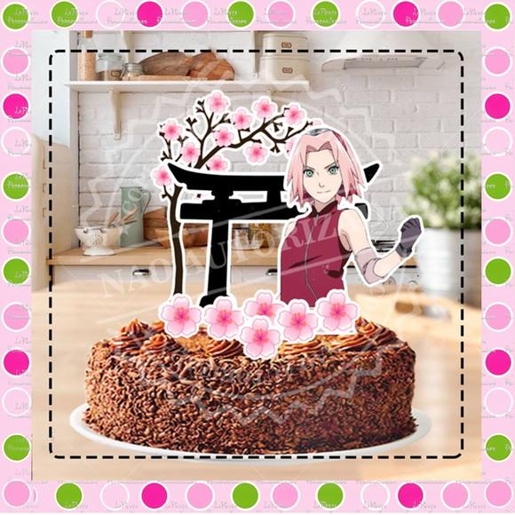 Topo de Bolo Sakura Haruno