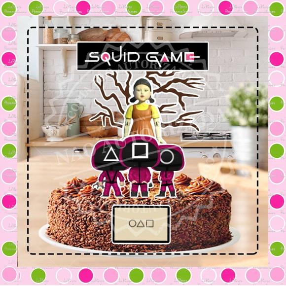 Topo de Bolo Round 6 Squid Game