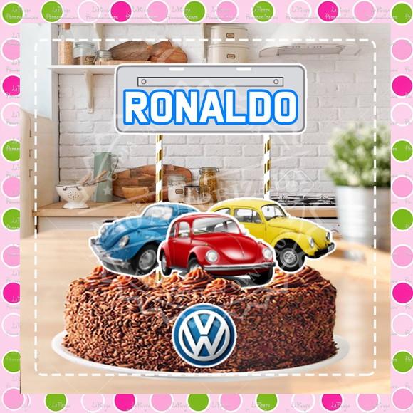 Topo de Bolo Fusca