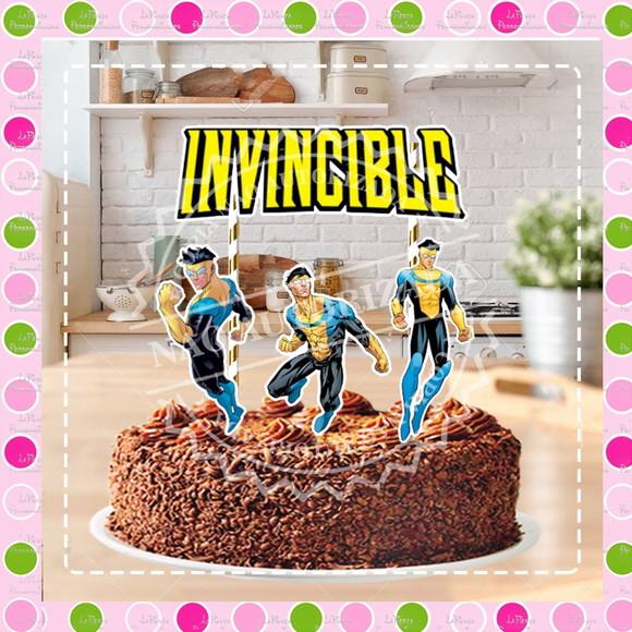 Topo de Bolo Invincible