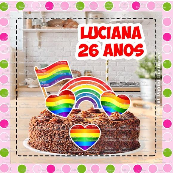 Topo de Bolo LGBT