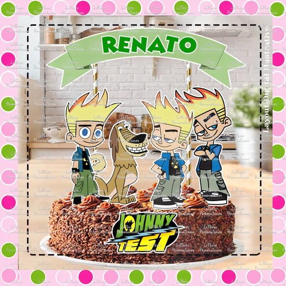 Topo de Bolo Johnny Test