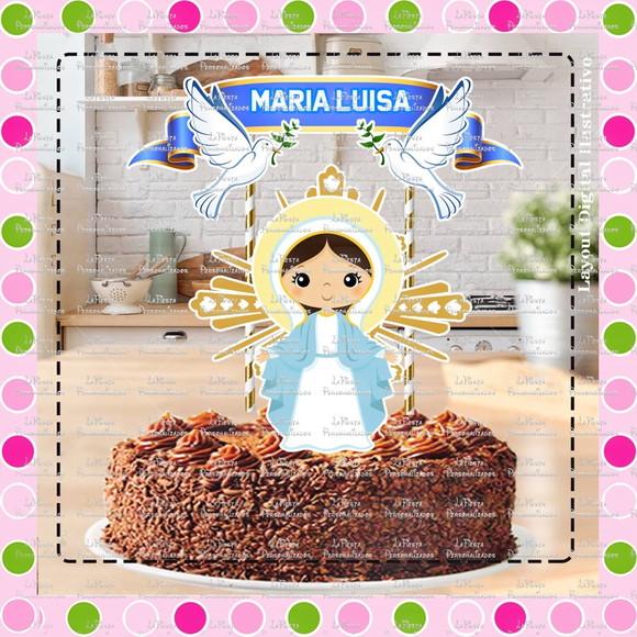 Topo de Bolo Nossa Senhora Virgem Maria