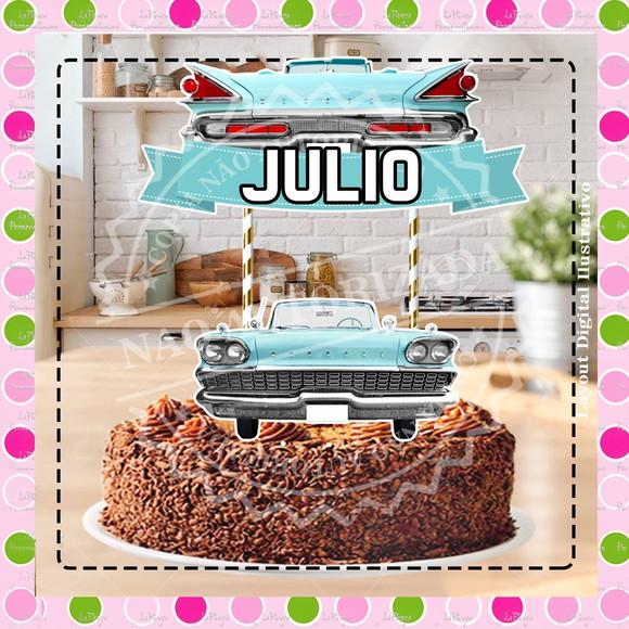 Topo de Bolo Carros Antigo