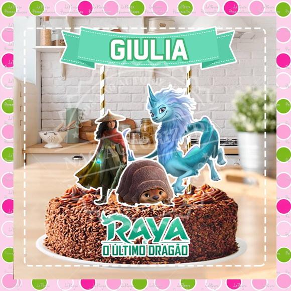 Topo de Bolo Raya e o Último Dragão