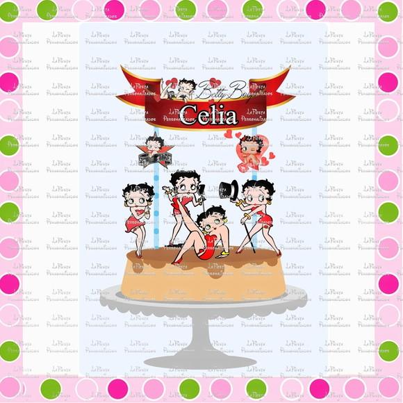 Topo de Bolo Betty Boop