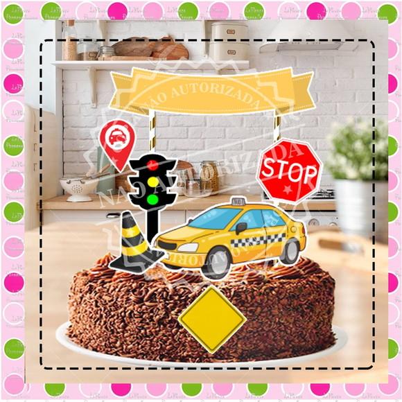 Topo de Bolo Taxista
