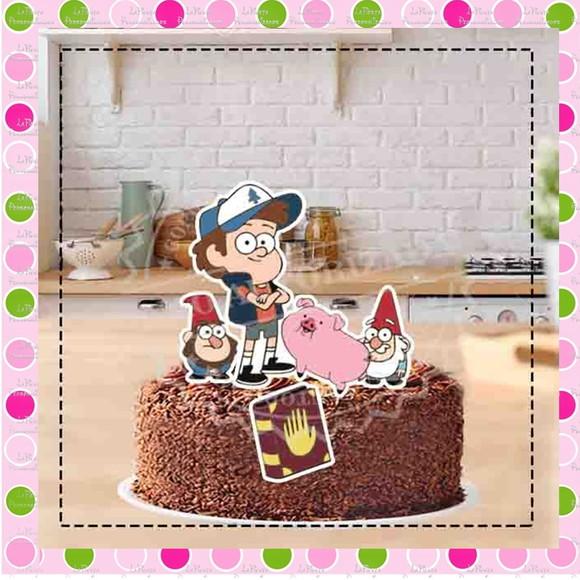 Topo de Bolo Gravity Falls