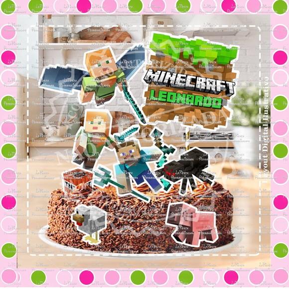 Topo de Bolo Minecraft