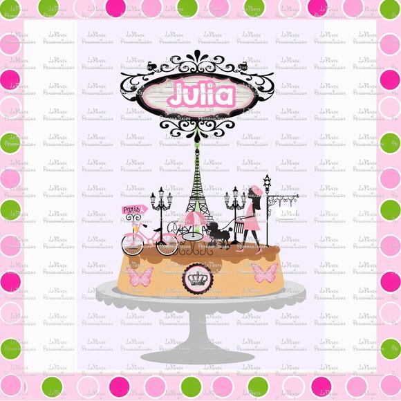 Topo de Bolo Paris