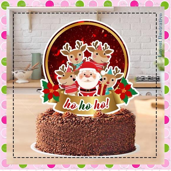 Topo de Bolo Natal