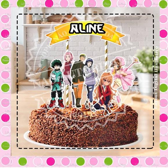 Topo de Bolo Anime