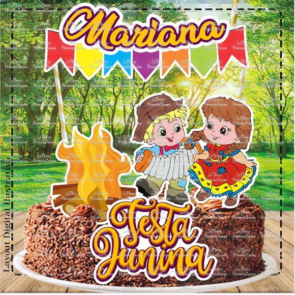 Topo de Bolo Festa Junina