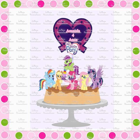 Topo de Bolo My Little Pony