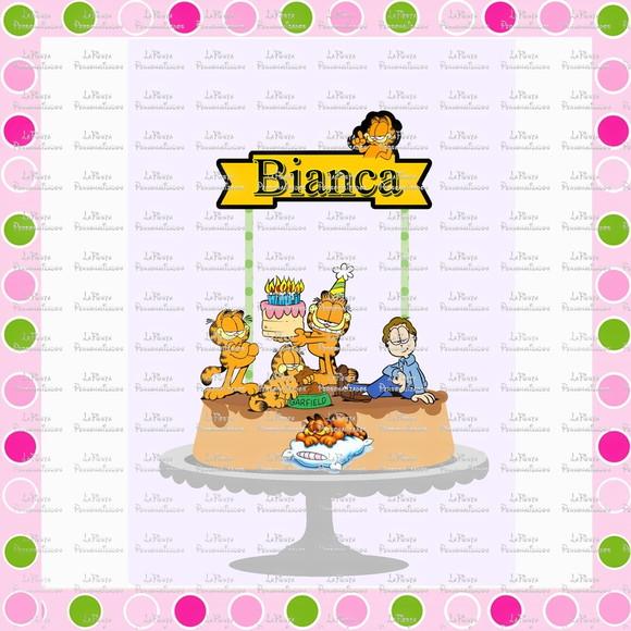 Topo de Bolo Garfield