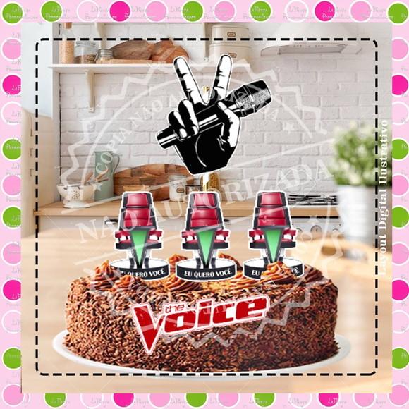 Topo de Bolo The Voice