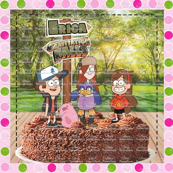 Topo de Bolo Gravity Falls