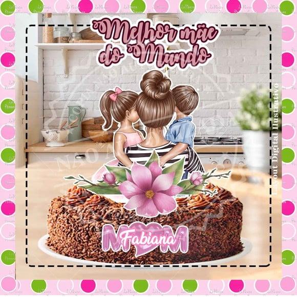 Topo de Bolo Mãe