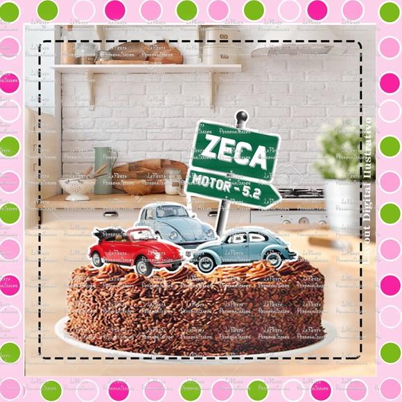 Topo de Bolo Fusca