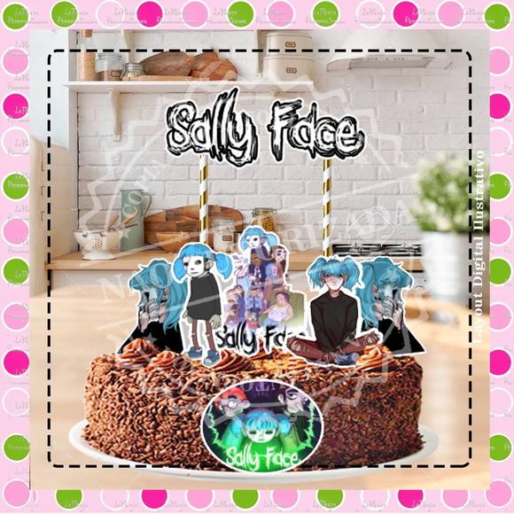 Topo de Bolo Sally Face