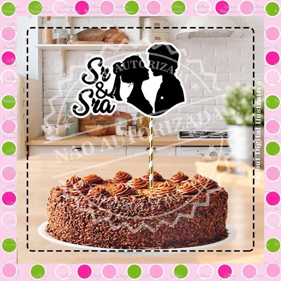 Topo de Bolo Love Casamento